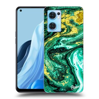 Obal pre OPPO Reno 7 5G - Green Gold