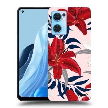 Obal pre OPPO Reno 7 5G - Red Lily