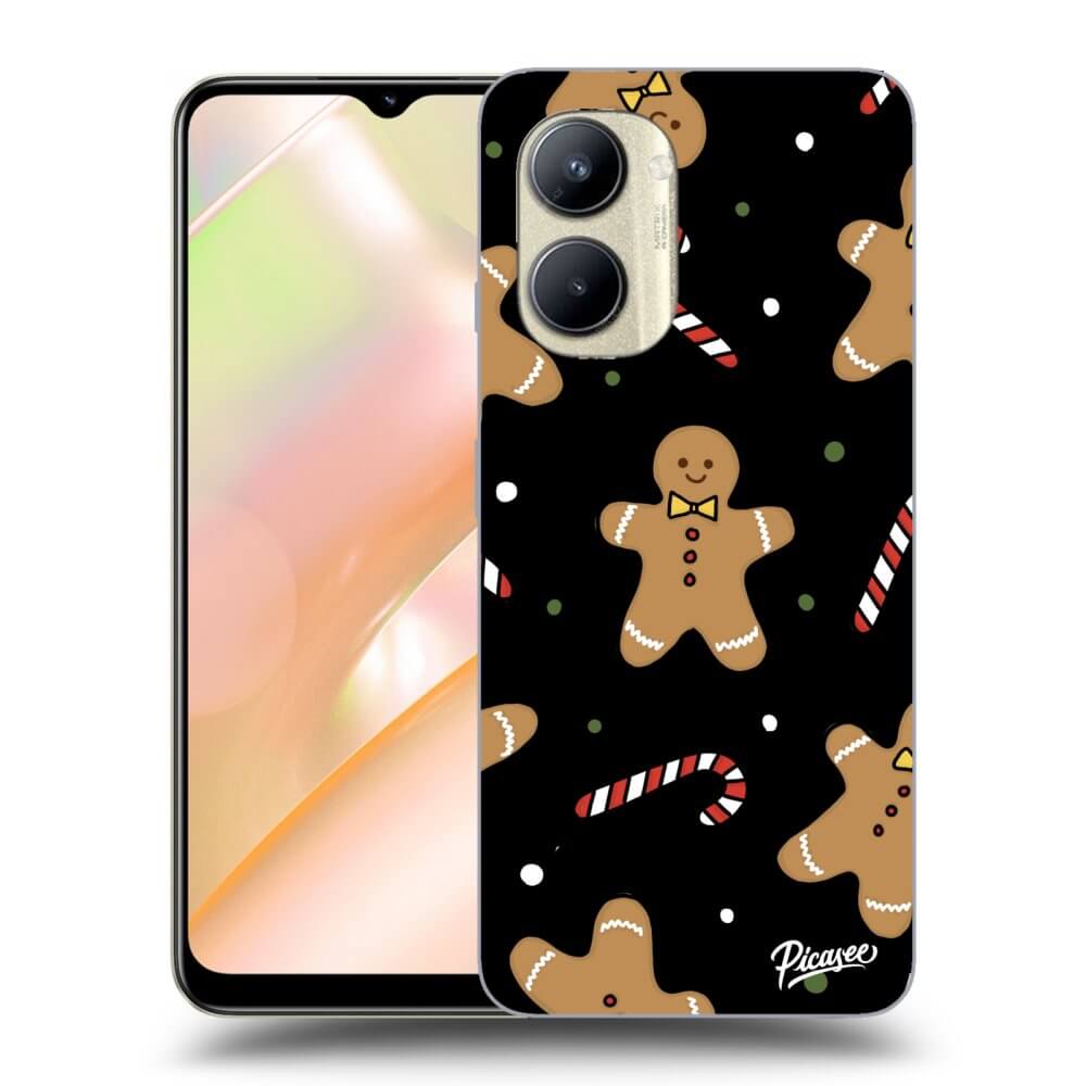 Picasee silikónový čierny obal pre Realme C33 (2023) - Gingerbread