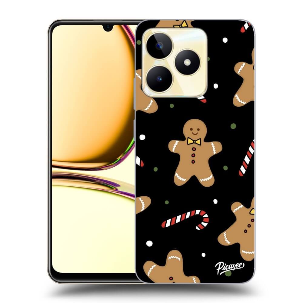 Picasee silikónový čierny obal pre Realme C53 - Gingerbread