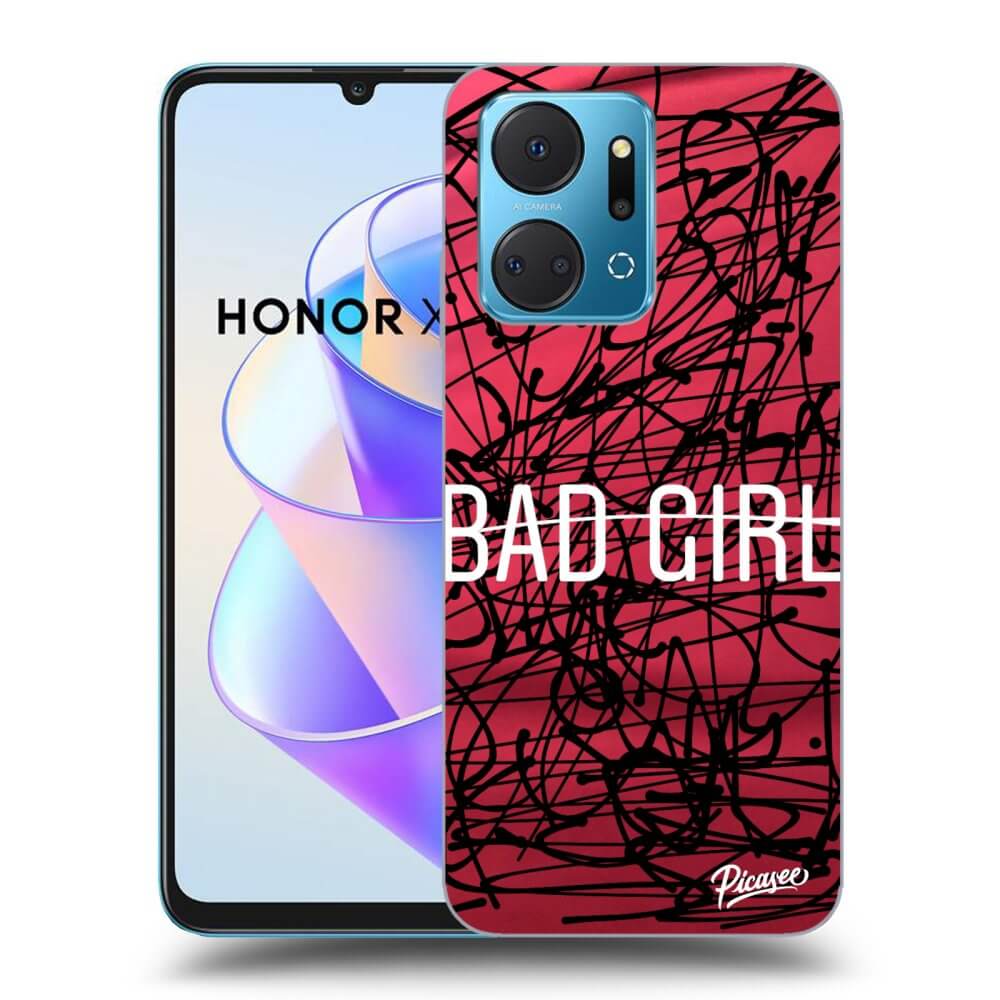 Picasee silikónový prehľadný obal pre Honor X7a - Bad girl