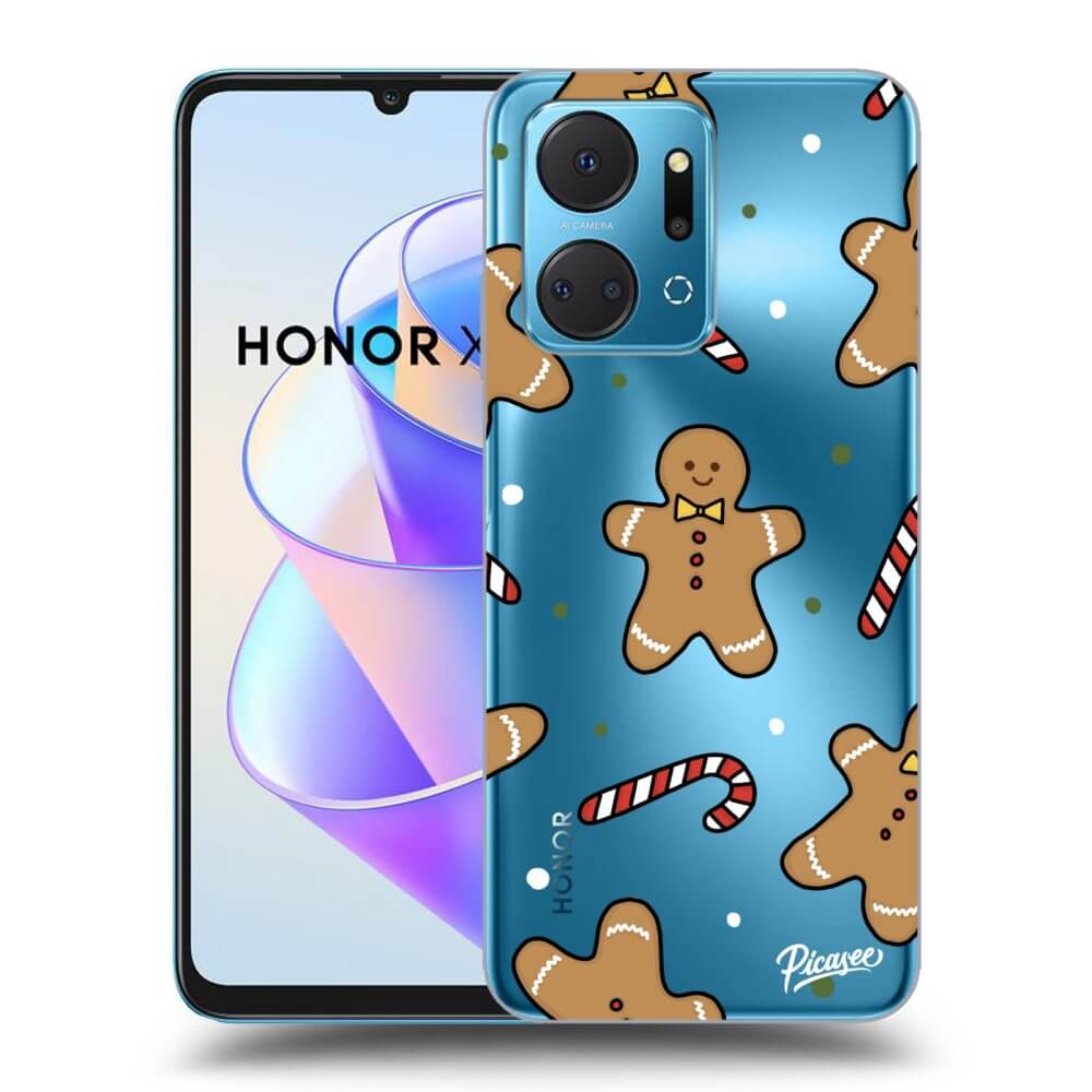 Picasee silikónový prehľadný obal pre Honor X7a - Gingerbread