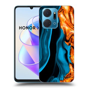 Picasee ULTIMATE CASE pro Honor X7a - Gold blue