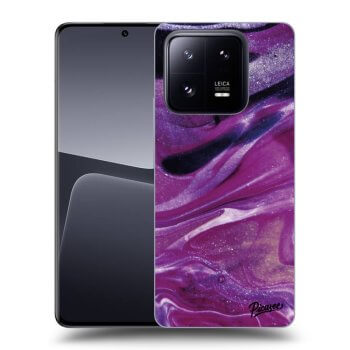 Obal pre Xiaomi 14 - Purple glitter