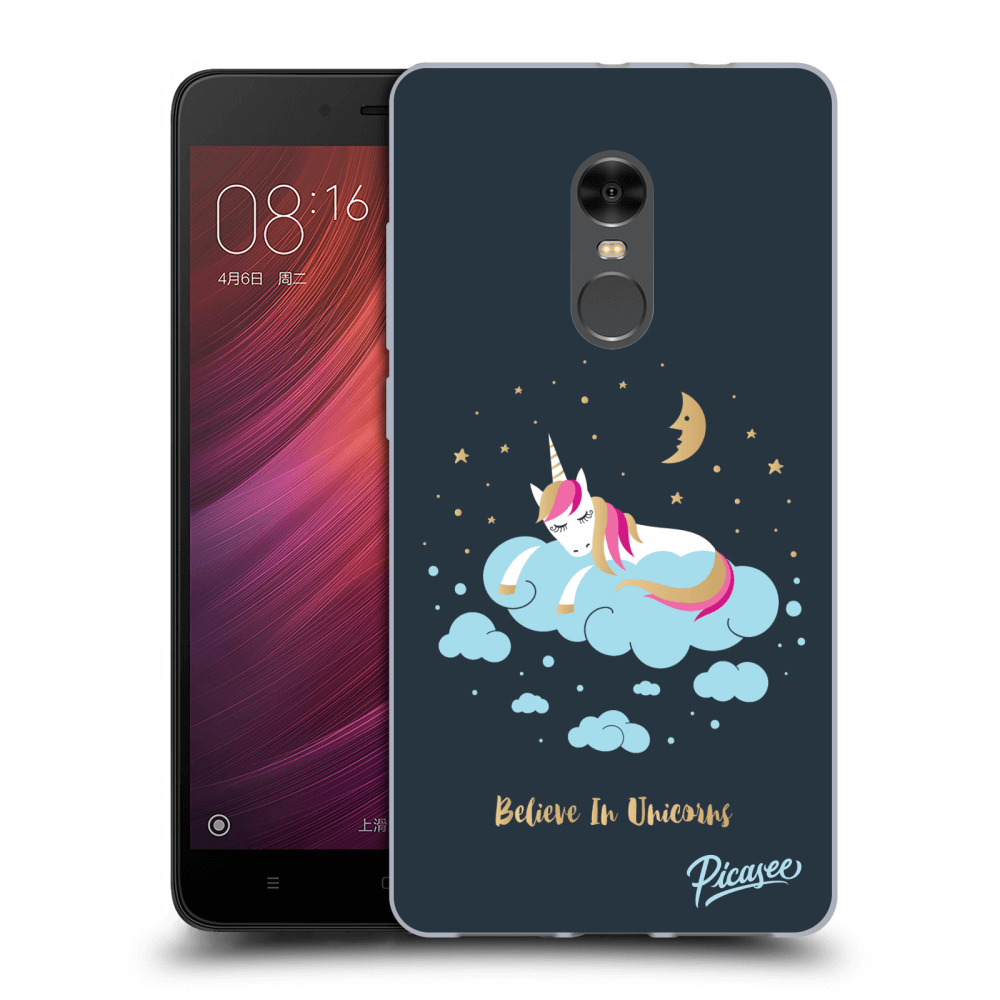 Picasee silikónový prehľadný obal pre Xiaomi Redmi Note 4 Global LTE - Believe In Unicorns