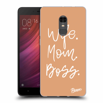 Picasee silikónový prehľadný obal pre Xiaomi Redmi Note 4 Global LTE - Boss Mama