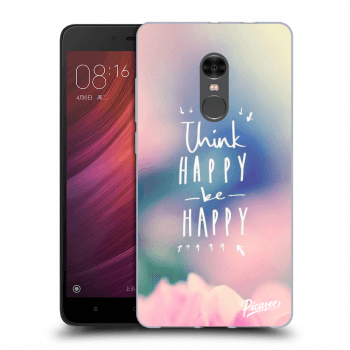 Picasee silikónový prehľadný obal pre Xiaomi Redmi Note 4 Global LTE - Think happy be happy