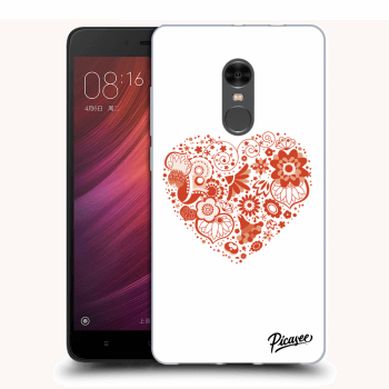 Picasee plastový prehľadný obal pre Xiaomi Redmi Note 4 Global LTE - Big heart