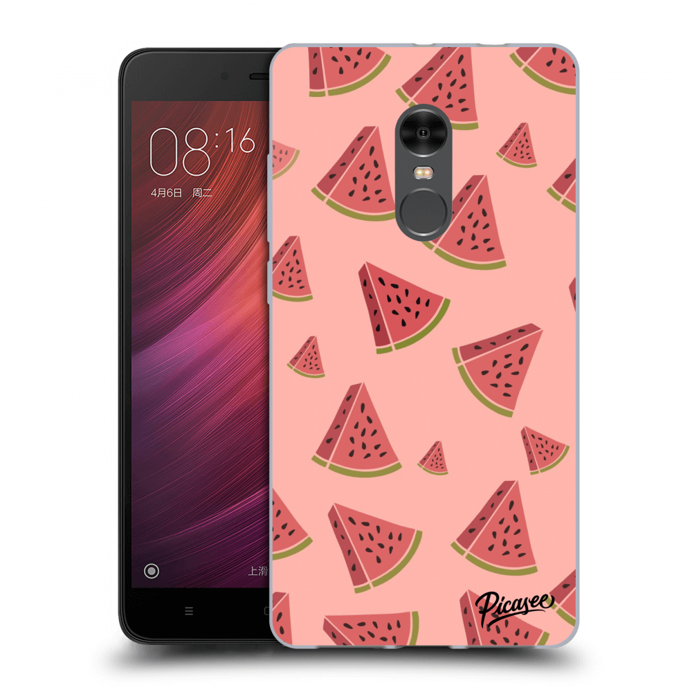 Picasee silikónový prehľadný obal pre Xiaomi Redmi Note 4 Global LTE - Watermelon