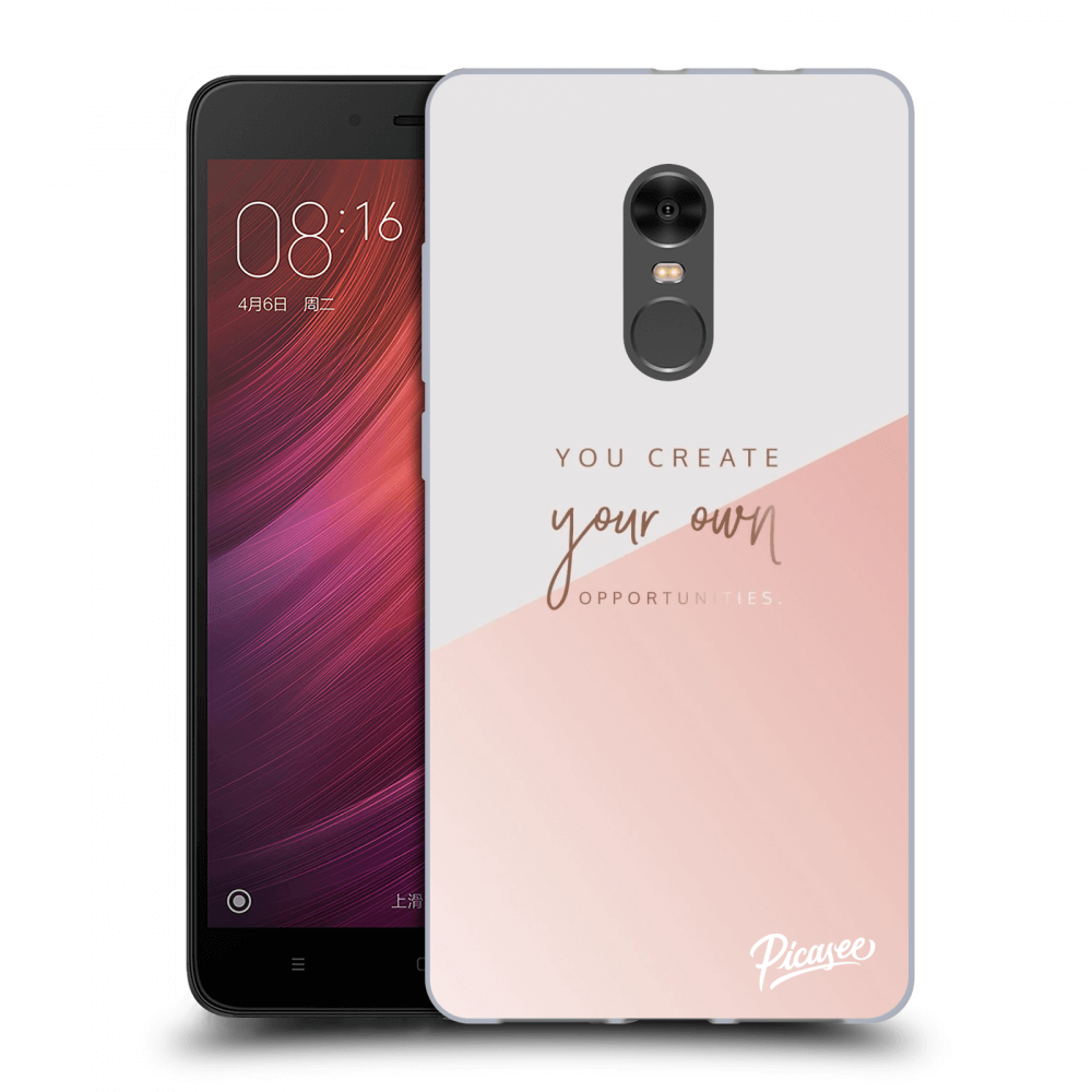 Picasee silikónový prehľadný obal pre Xiaomi Redmi Note 4 Global LTE - You create your own opportunities