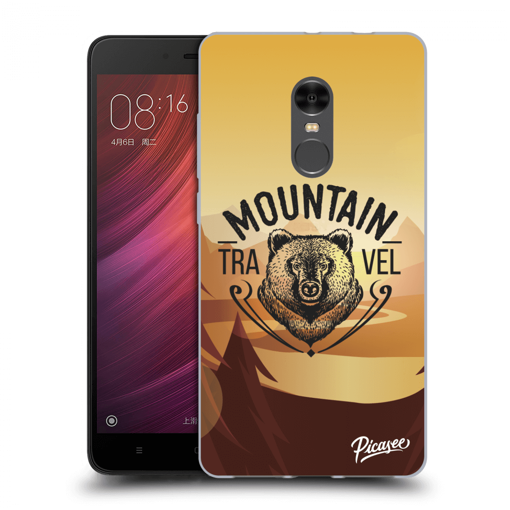 Picasee silikónový prehľadný obal pre Xiaomi Redmi Note 4 Global LTE - Mountain bear