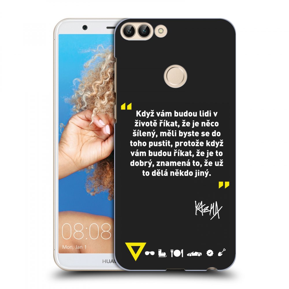 Picasee silikónový čierny obal pre Huawei P Smart - Kazma - MĚLI BYSTE SE DO TOHO PUSTIT