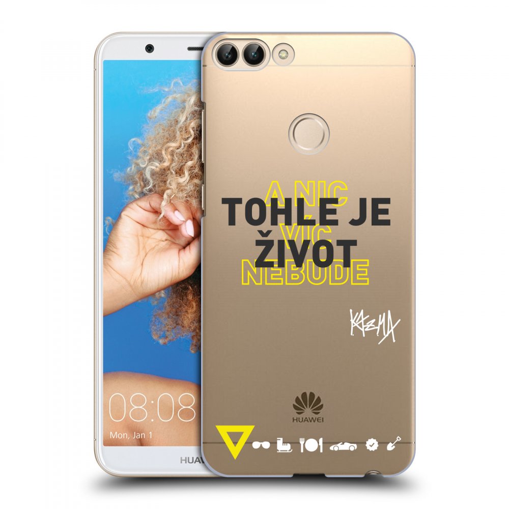 Picasee silikónový prehľadný obal pre Huawei P Smart - Kazma - TOHLE JE ŽIVOT A NIC VÍC NEBUDE