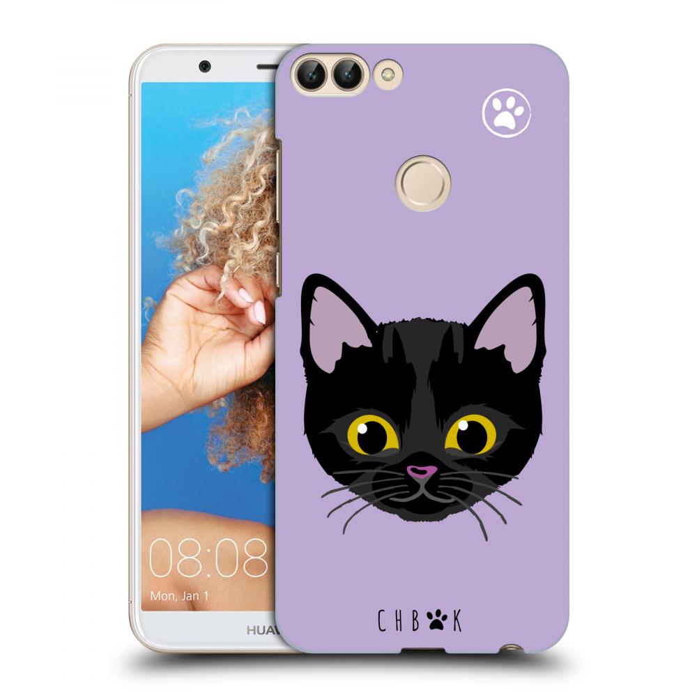 Picasee silikónový čierny obal pre Huawei P Smart - Chybí mi kočky - Fialová