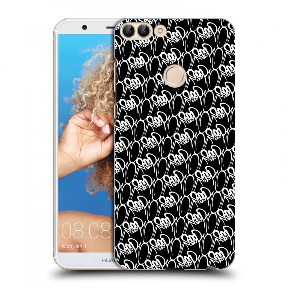 Picasee silikónový čierny obal pre Huawei P Smart - Separ - White On Black 2