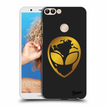 Obal pre Huawei P Smart - EARTH - Gold Alien 3.0