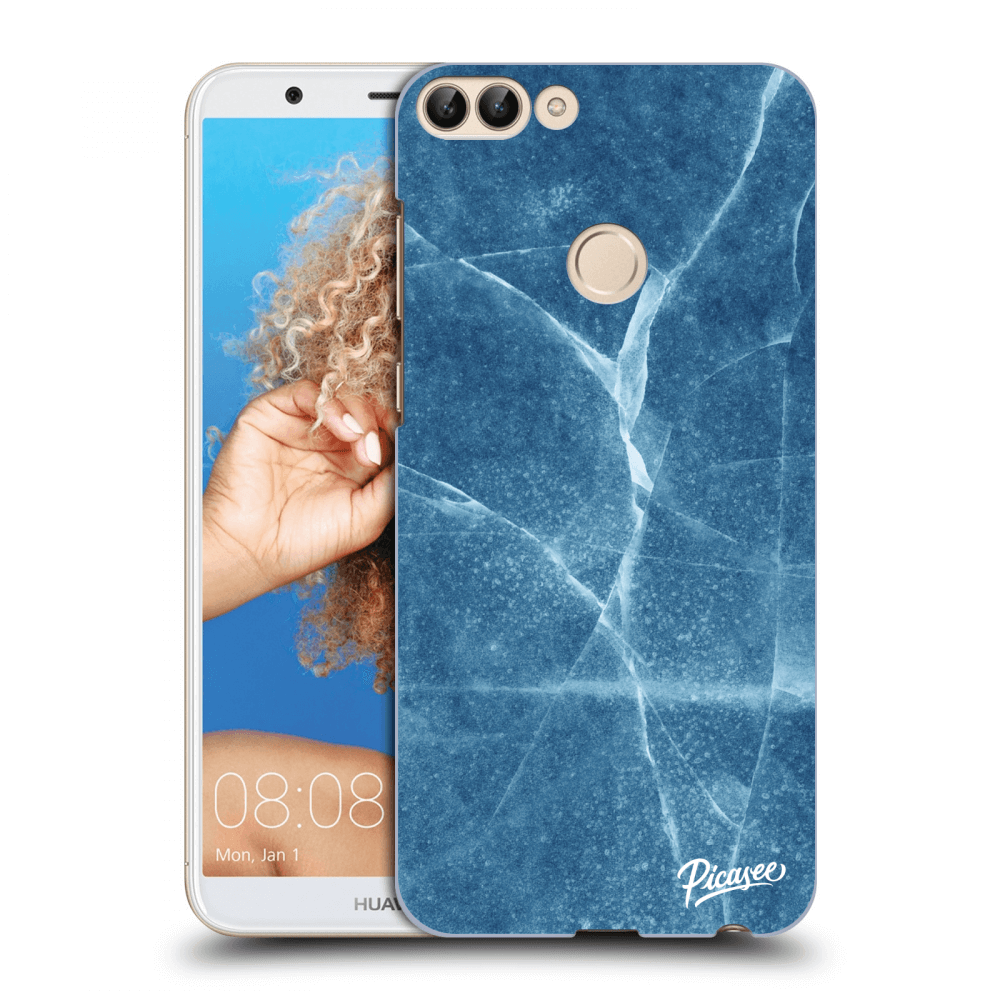 Picasee silikónový prehľadný obal pre Huawei P Smart - Blue marble