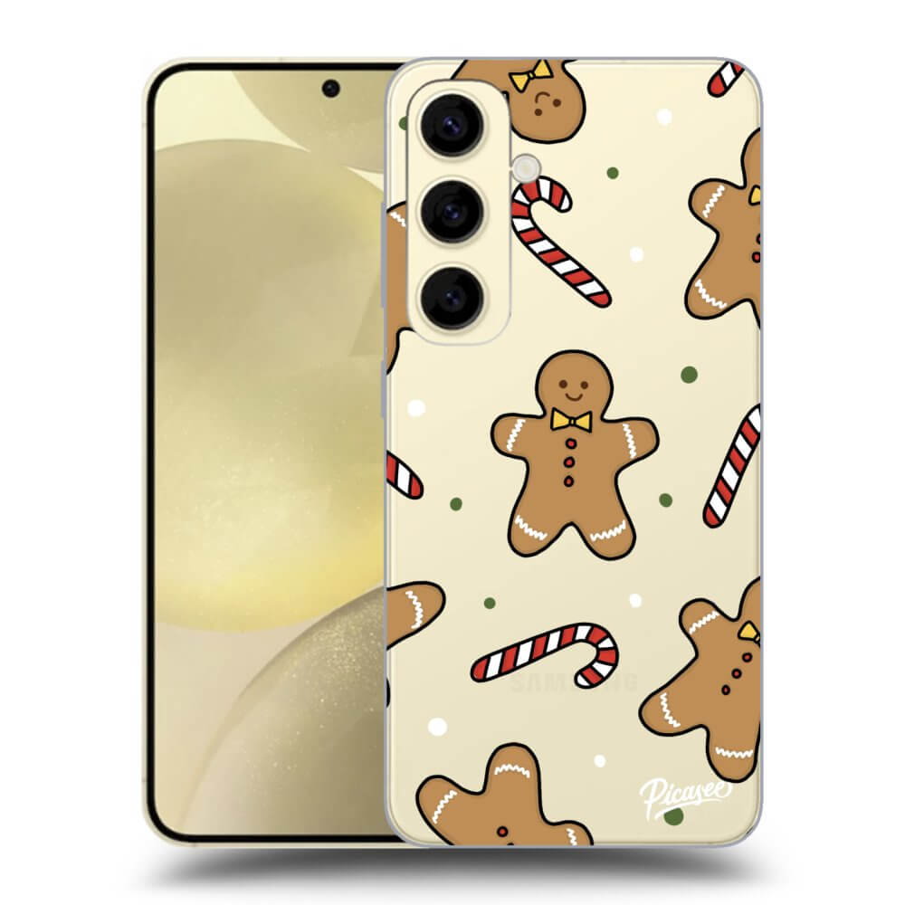Picasee silikónový prehľadný obal pre Samsung Galaxy S24 S921B 5G - Gingerbread