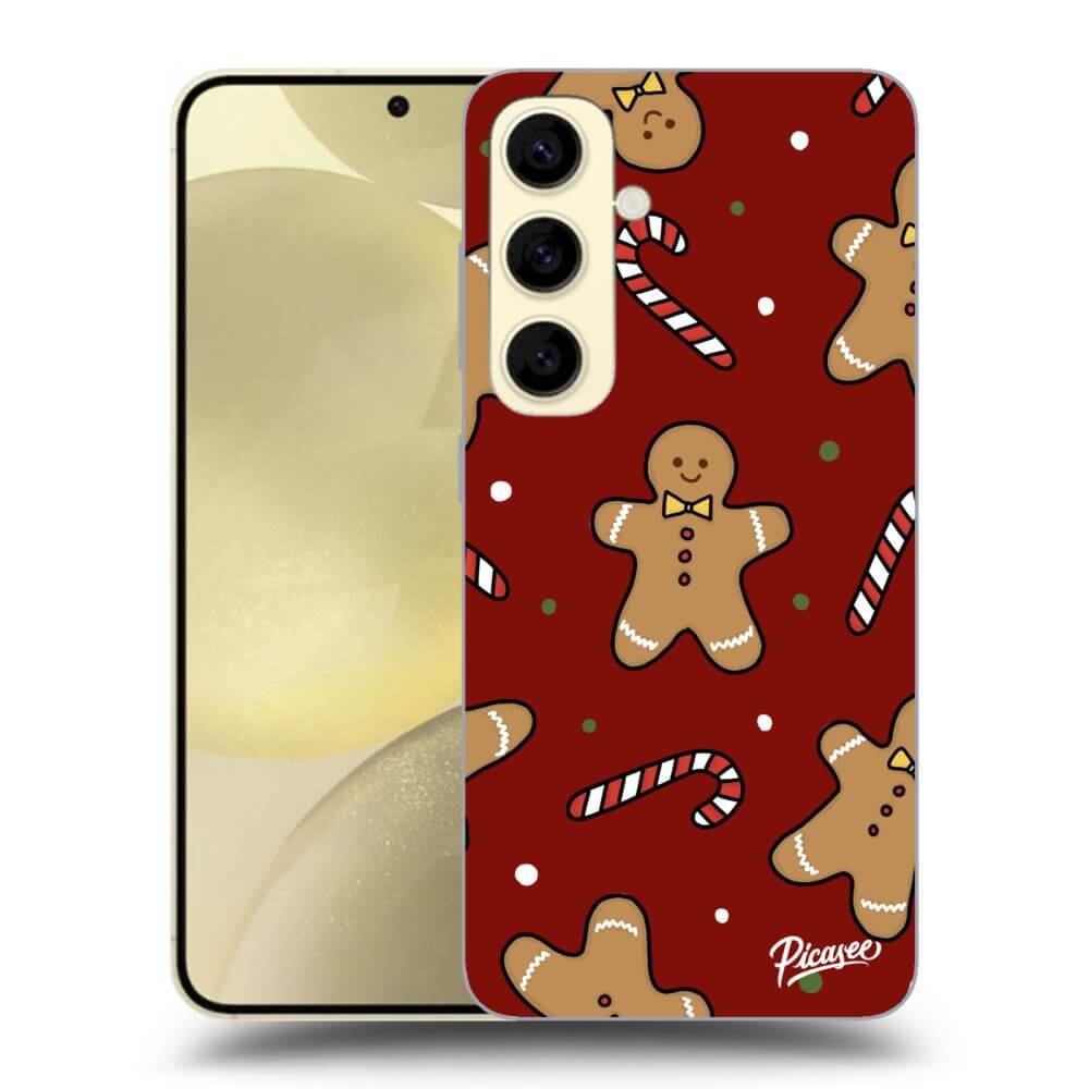 Picasee silikónový prehľadný obal pre Samsung Galaxy S24 S921B 5G - Gingerbread 2