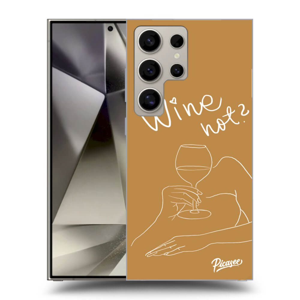 Picasee silikónový prehľadný obal pre Samsung Galaxy S24 Ultra S928B 5G - Wine not