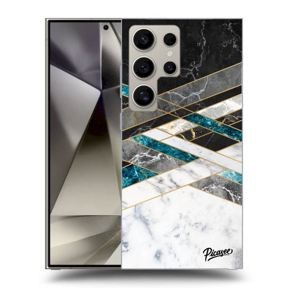 Picasee ULTIMATE CASE PowerShare pro Samsung Galaxy S24 Ultra S928B 5G - Black & White geometry