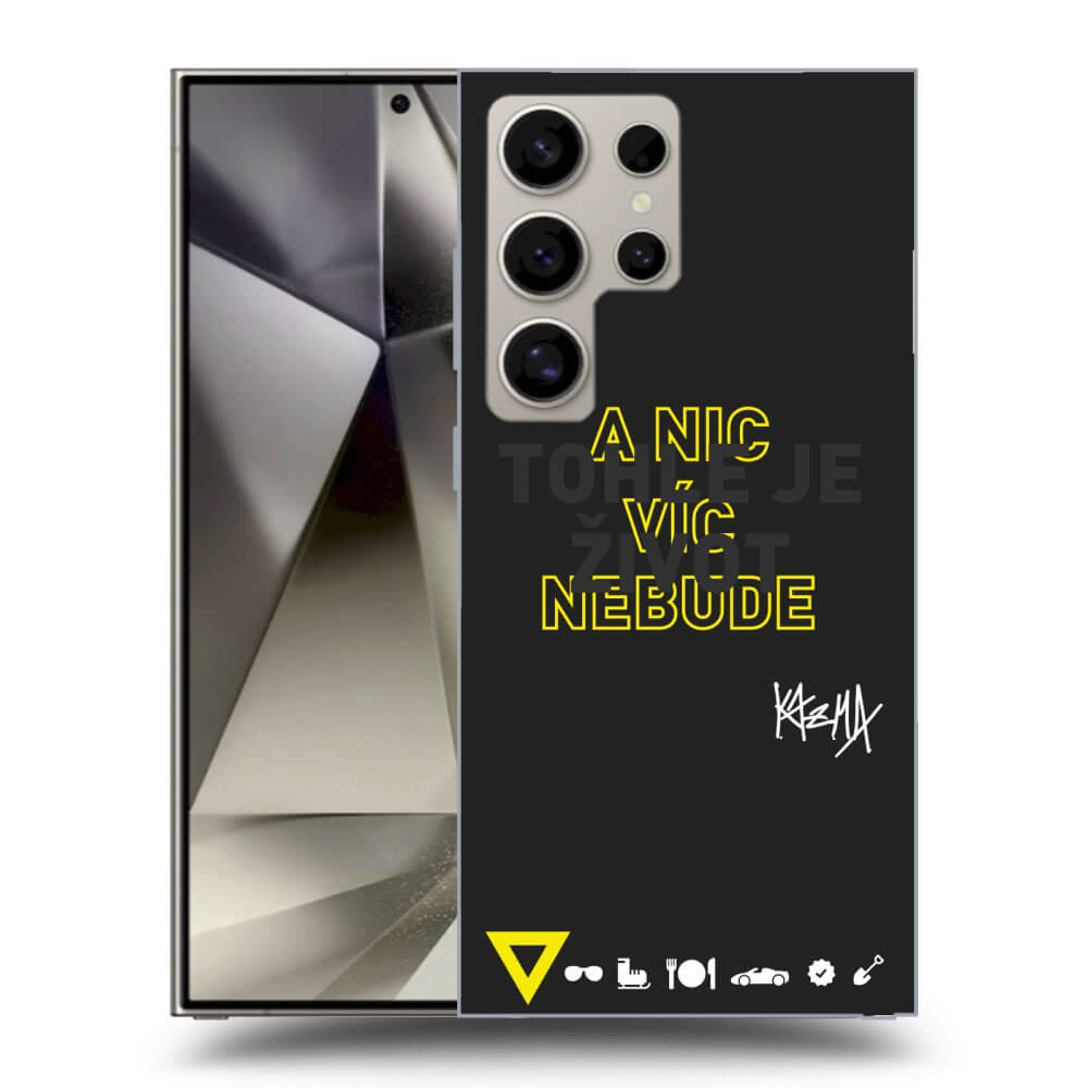 Picasee silikónový čierny obal pre Samsung Galaxy S24 Ultra S928B 5G - Kazma - TOHLE JE ŽIVOT A NIC VÍC NEBUDE