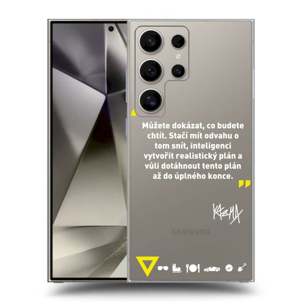 Picasee silikónový prehľadný obal pre Samsung Galaxy S24 Ultra S928B 5G - Kazma - MŮŽETE DOKÁZAT, CO BUDETE CHTÍT