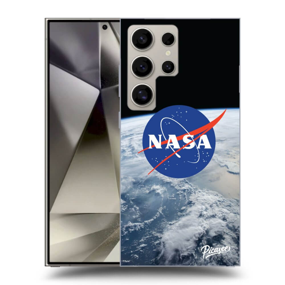 Picasee silikónový čierny obal pre Samsung Galaxy S24 Ultra S928B 5G - Nasa Earth