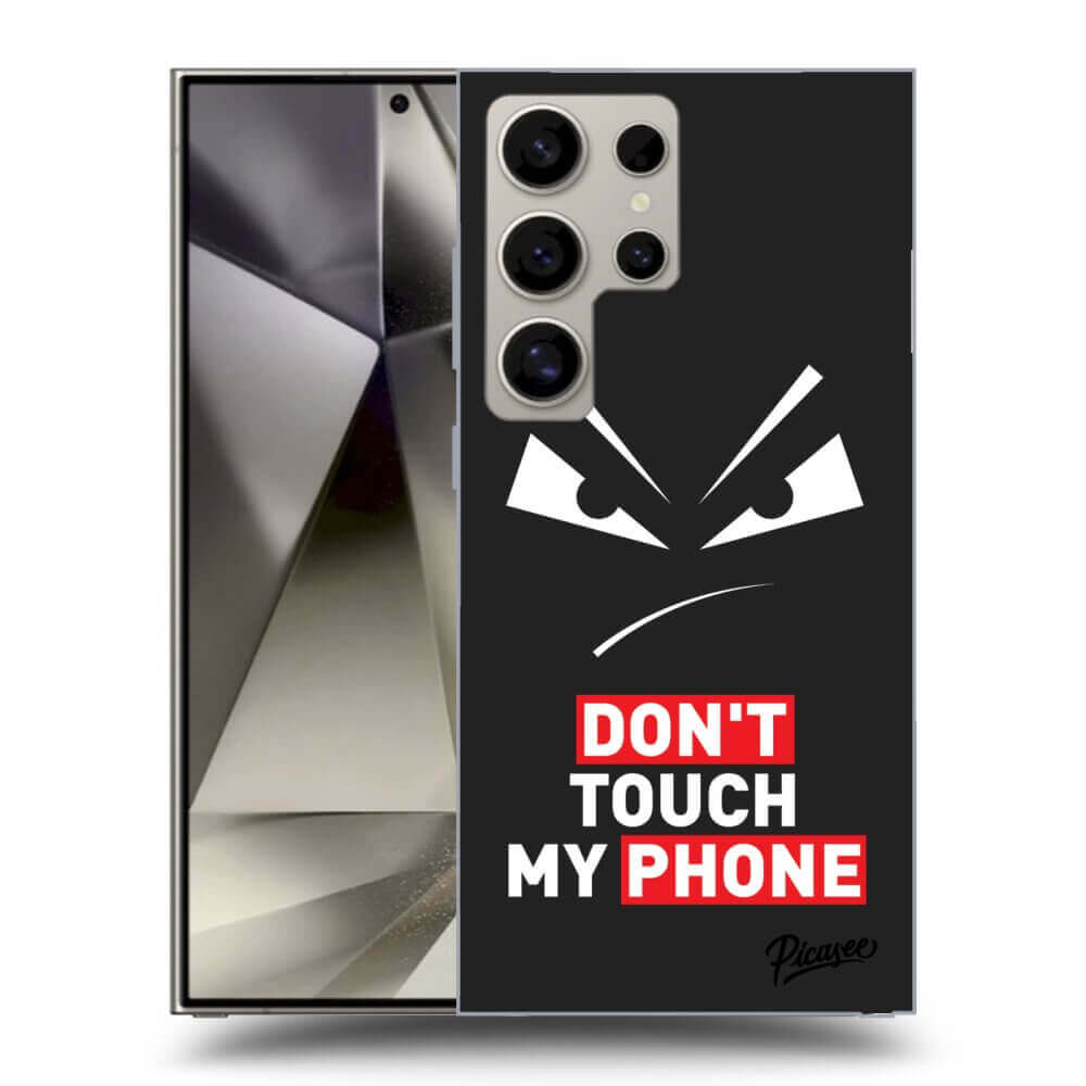 Picasee silikónový čierny obal pre Samsung Galaxy S24 Ultra S928B 5G - Evil Eye - Transparent