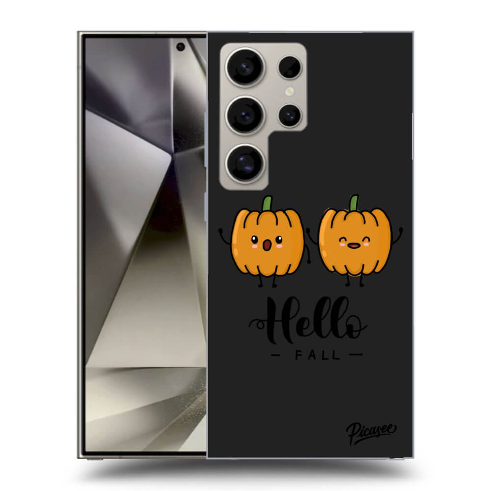 Picasee silikónový čierny obal pre Samsung Galaxy S24 Ultra S928B 5G - Hallo Fall
