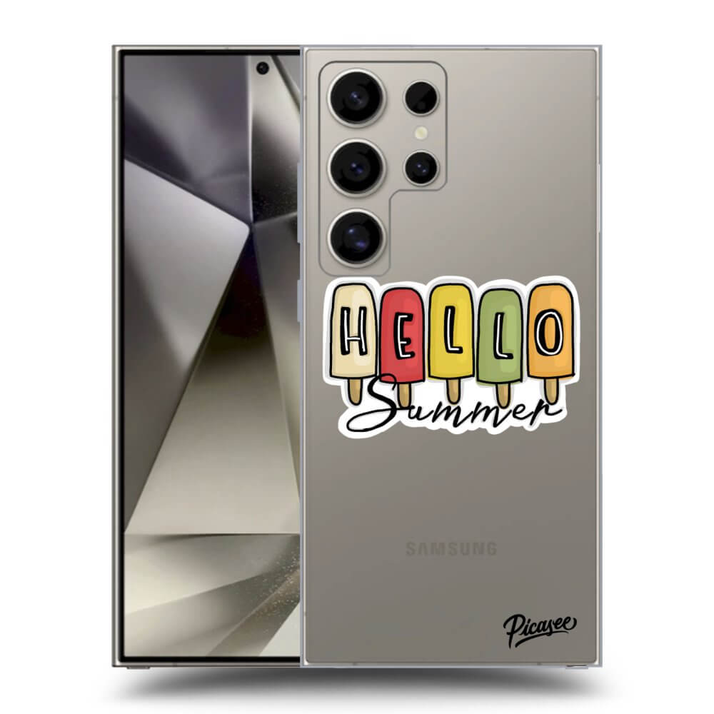 Picasee silikónový prehľadný obal pre Samsung Galaxy S24 Ultra S928B 5G - Ice Cream