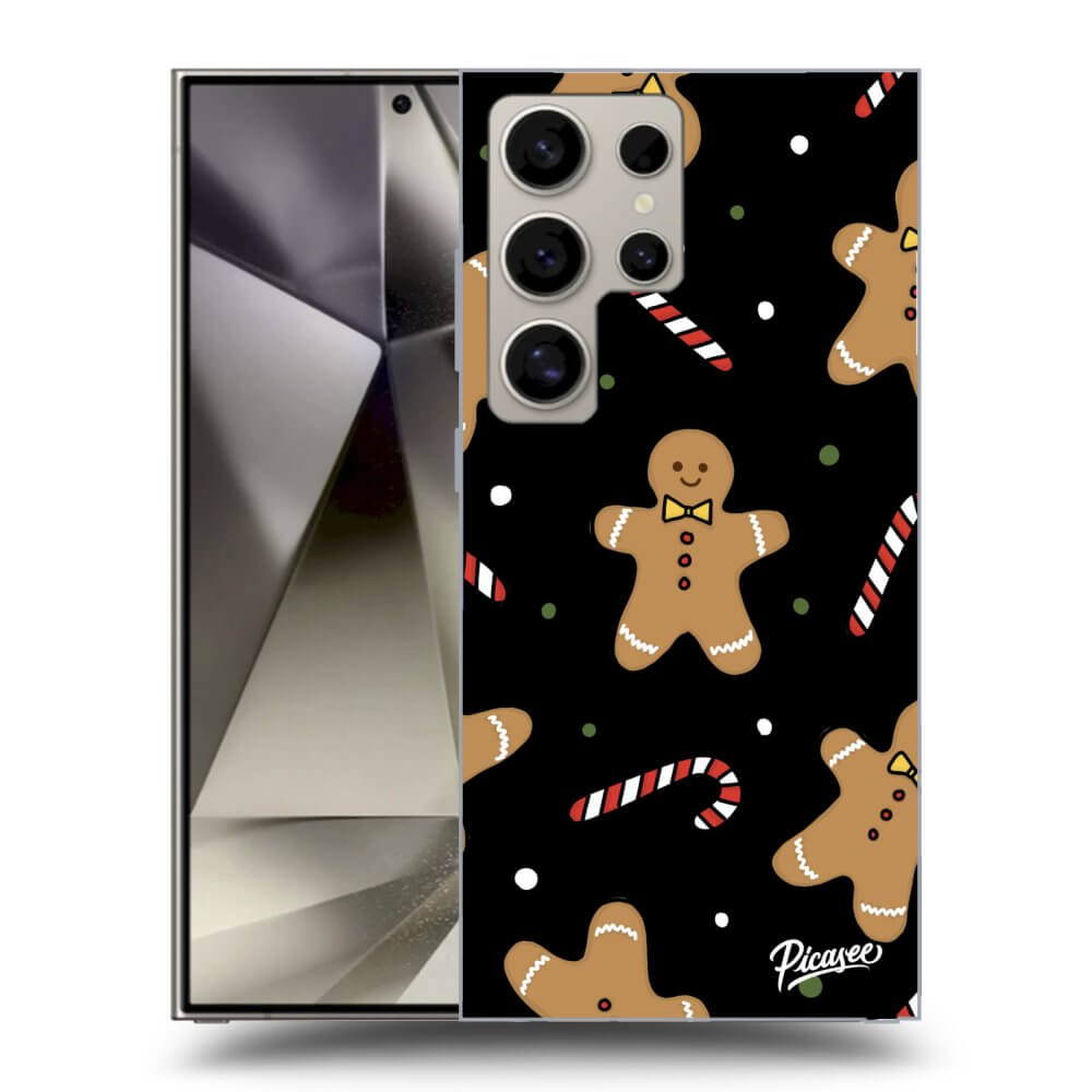 Picasee silikónový čierny obal pre Samsung Galaxy S24 Ultra S928B 5G - Gingerbread