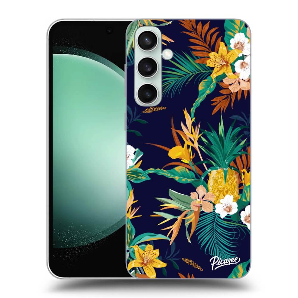 Picasee silikónový čierny obal pre Samsung Galaxy S23 FE S711B - Pineapple Color