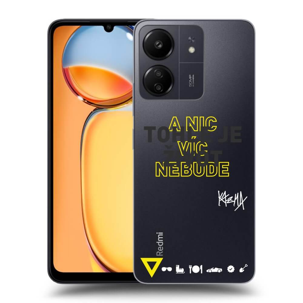 Picasee silikónový prehľadný obal pre Xiaomi Redmi 13C 4G - Kazma - TOHLE JE ŽIVOT A NIC VÍC NEBUDE