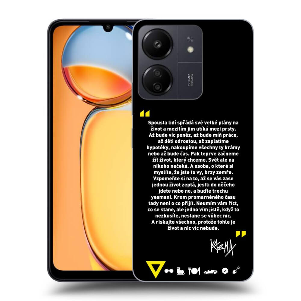 Picasee ULTIMATE CASE pro Xiaomi Redmi 13C 4G - Kazma - BUĎTE TROCHU YESMANI
