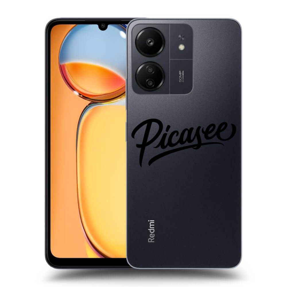 Picasee silikónový prehľadný obal pre Xiaomi Redmi 13C 4G - Picasee - old logo - black