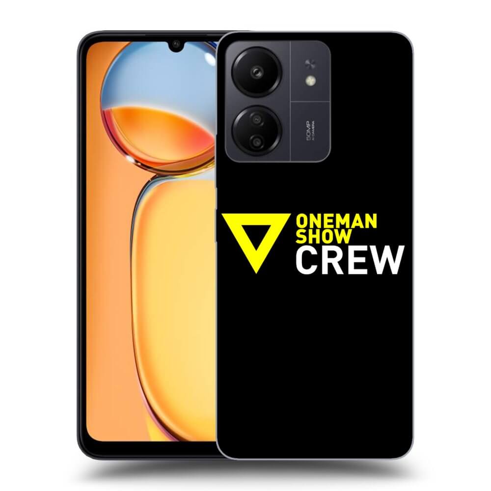 Picasee silikónový čierny obal pre Xiaomi Redmi 13C 4G - ONEMANSHOW CREW