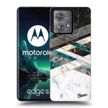 Obal pre Motorola Edge 40 Neo - Black & White geometry