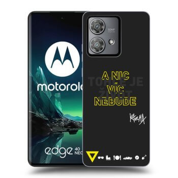 Picasee silikónový čierny obal pre Motorola Edge 40 Neo - Kazma - TOHLE JE ŽIVOT A NIC VÍC NEBUDE