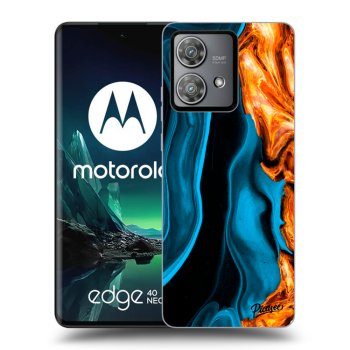 Obal pre Motorola Edge 40 Neo - Gold blue