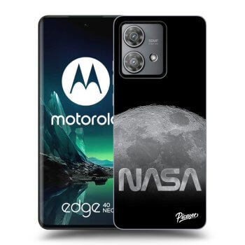 Picasee silikónový čierny obal pre Motorola Edge 40 Neo - Moon Cut