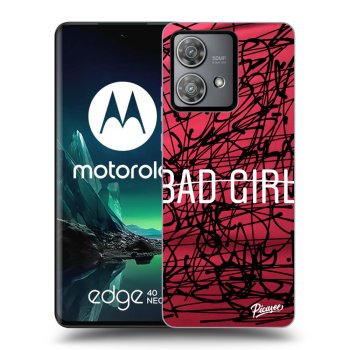 Picasee silikónový čierny obal pre Motorola Edge 40 Neo - Bad girl