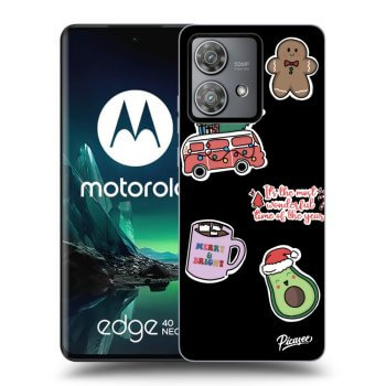Obal pre Motorola Edge 40 Neo - Christmas Stickers