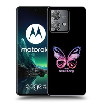 Obal pre Motorola Edge 40 Neo - Diamanty Purple