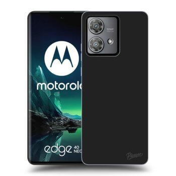 Picasee silikónový čierny obal pre Motorola Edge 40 Neo - Clear