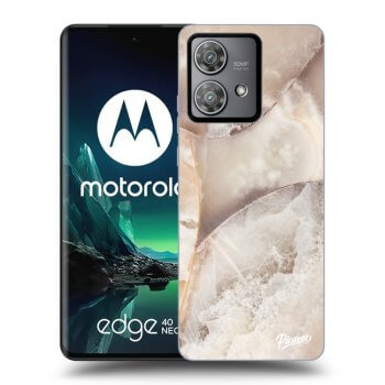 Obal pre Motorola Edge 40 Neo - Cream marble