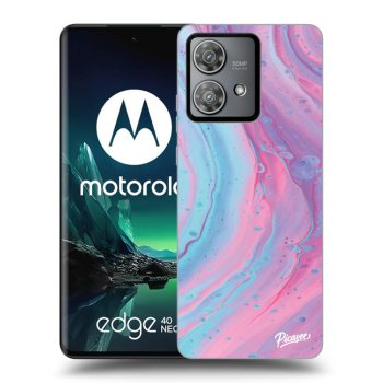 Obal pre Motorola Edge 40 Neo - Pink liquid