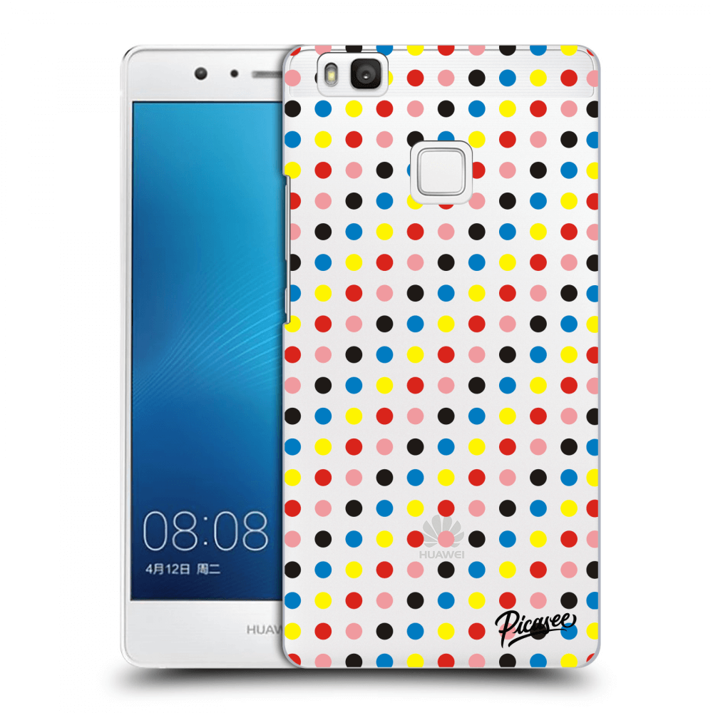Picasee silikónový prehľadný obal pre Huawei P9 Lite - Colorful dots