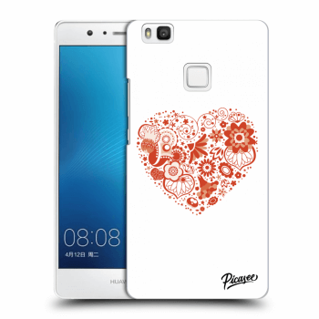 Picasee silikónový prehľadný obal pre Huawei P9 Lite - Big heart