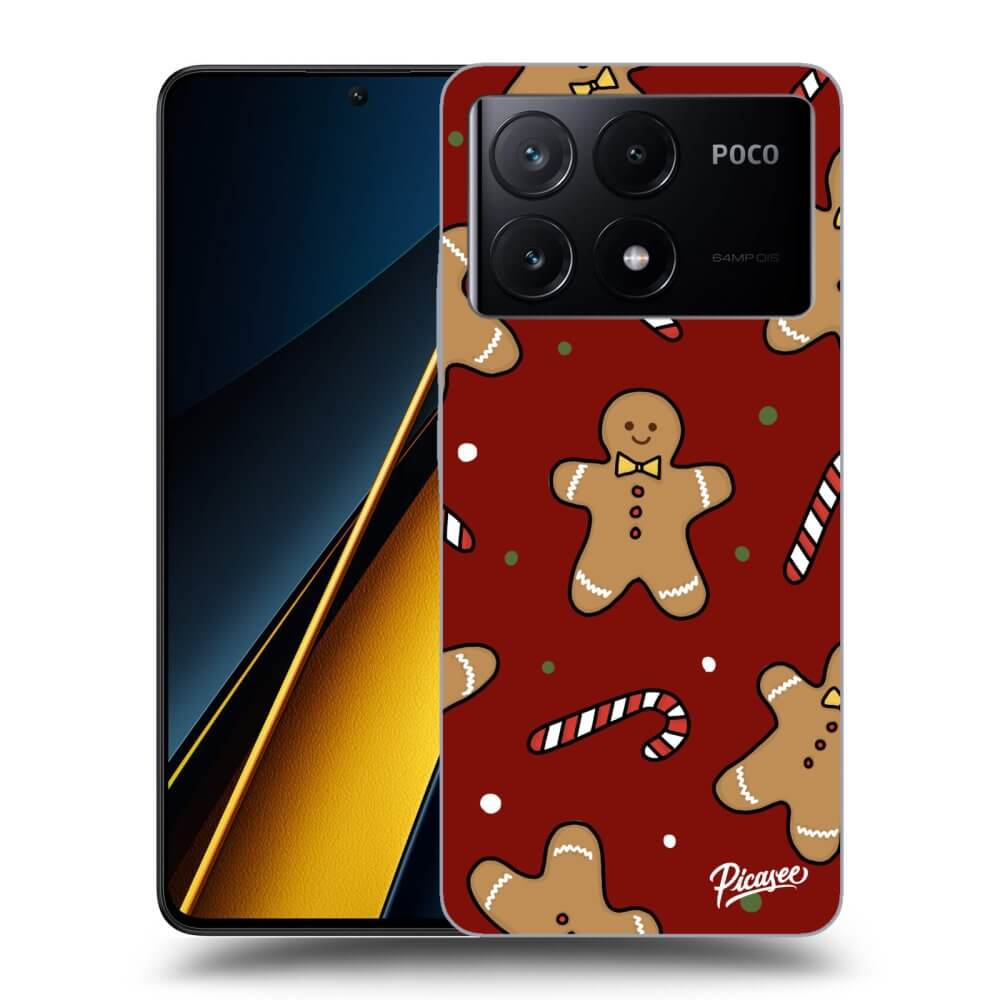 Picasee silikónový prehľadný obal pre Xiaomi Poco X6 Pro - Gingerbread 2